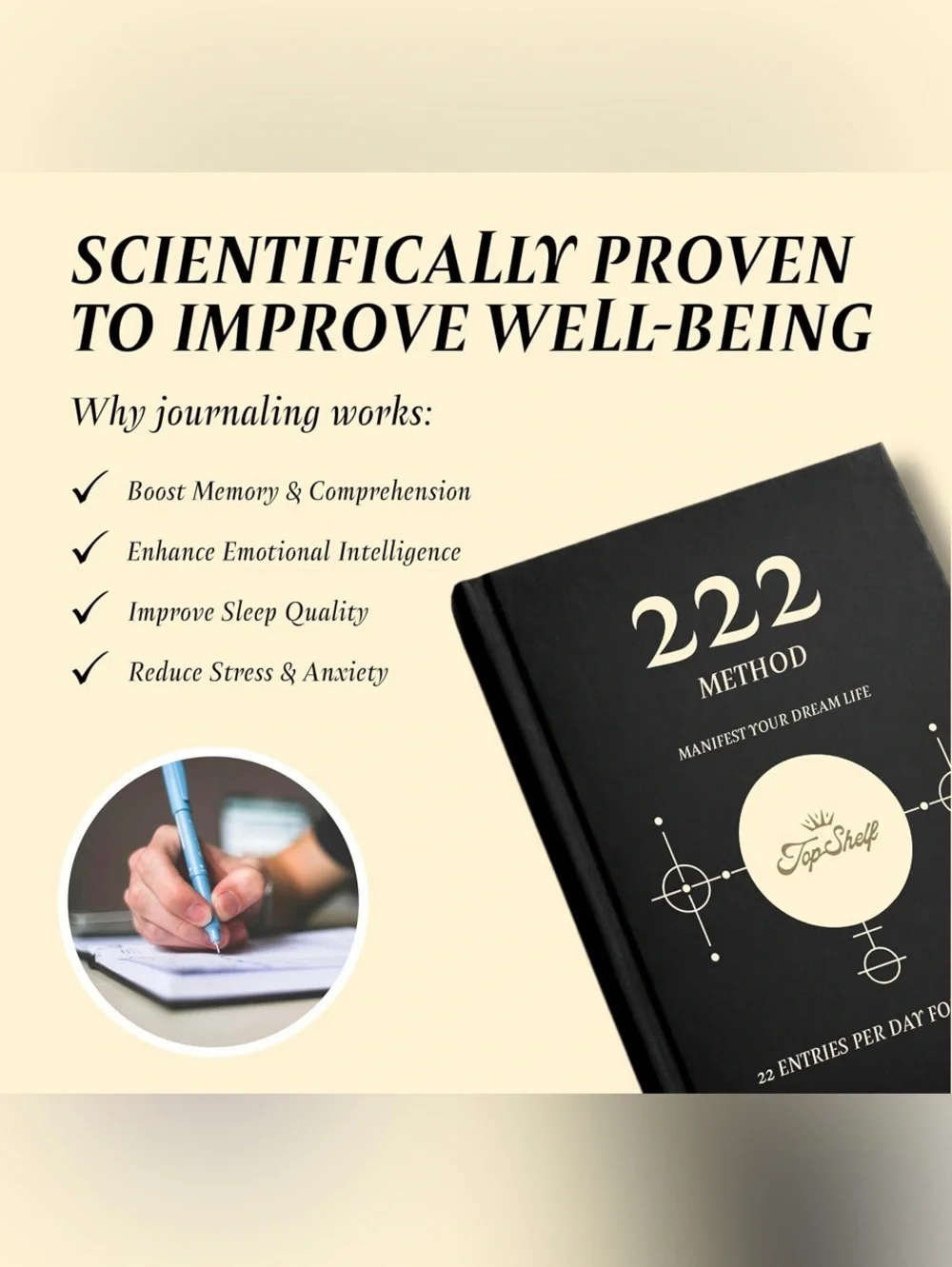 Top Shelf 222 Method Manifestation Journal - NWT